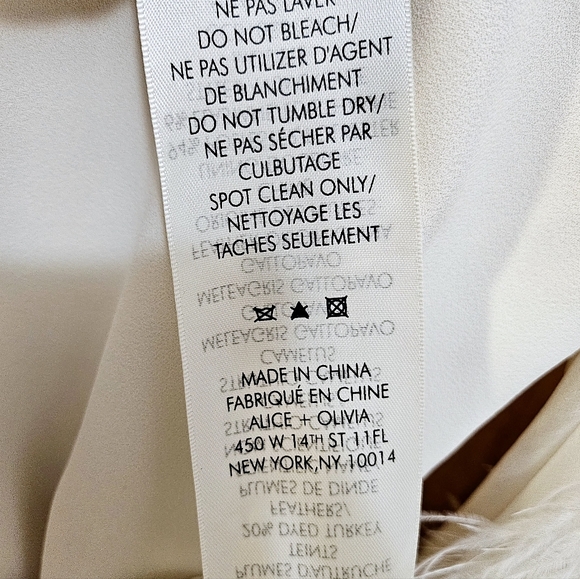 🕊️ Alice and Olivia “Izola Feather-Trim Minidress”🕊️ - Picture 9 of 12